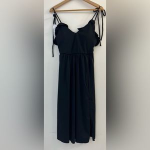 New without tags HALARA Lace Up Backless Split Hem Dance Midi Dress Size XS